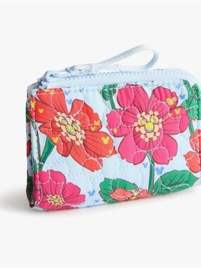 Vera Bradley Mickey Meadow Quilted Zip Card Case -